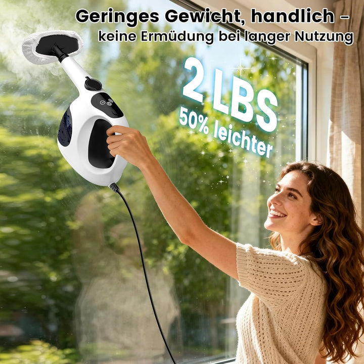 Granarbol 400ml Dampfreiniger-Handgerät, Leicht, 15s Schnellheizung Schwarz, Schwarz