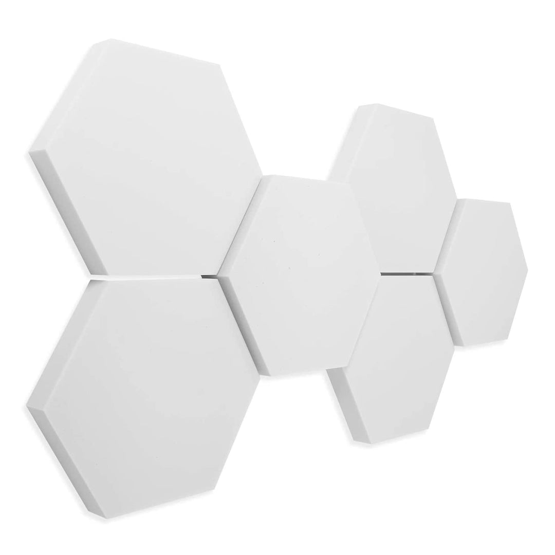 platino24 Schallabsorber aus Basotec G+ I 3D Wand-Paneele I 6 Waben aus Basotec G+ I Akustikplatten