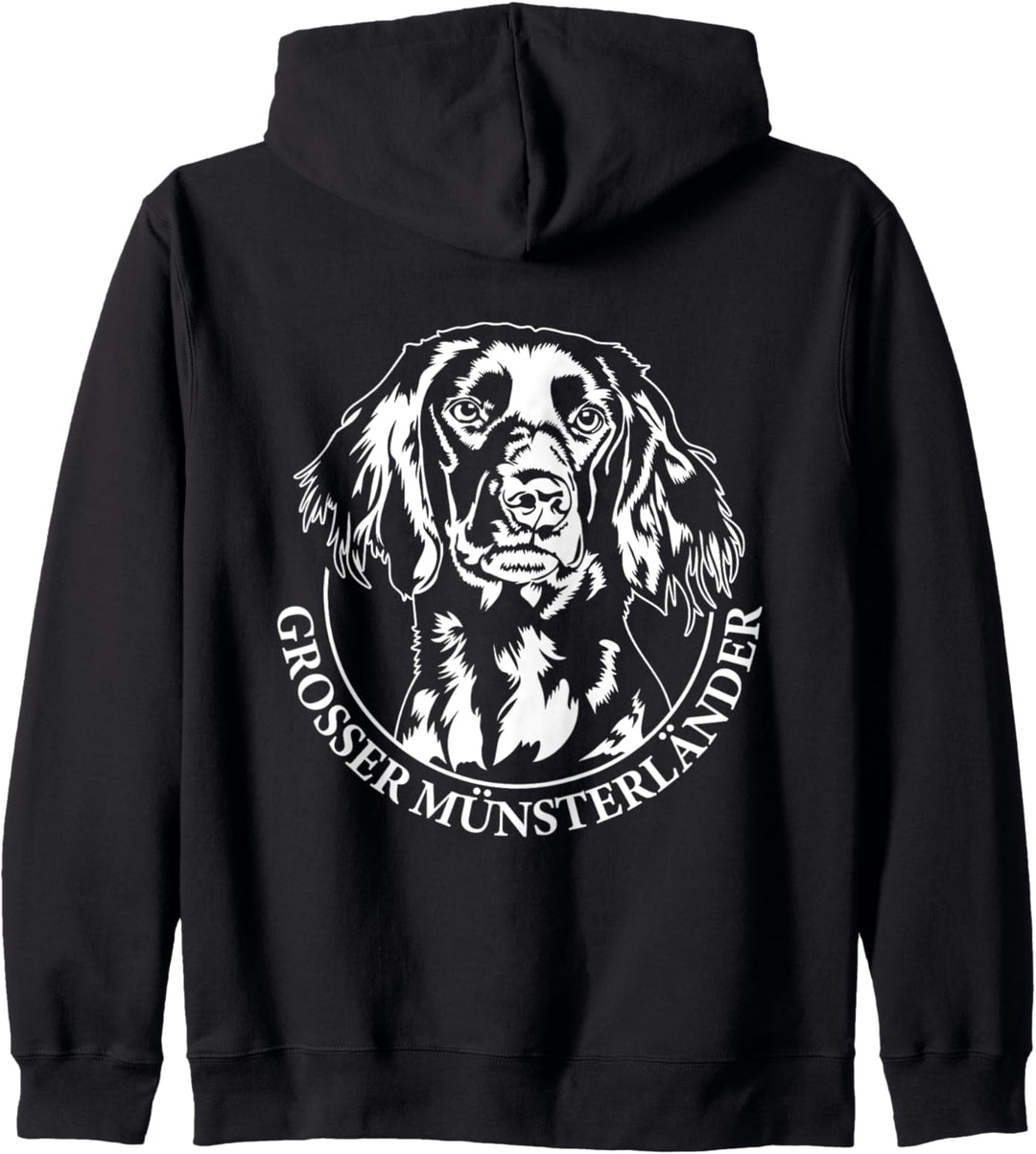Grosser Münsterländer Portrait Hund Hundeportrait Hunde Kapuzenjacke