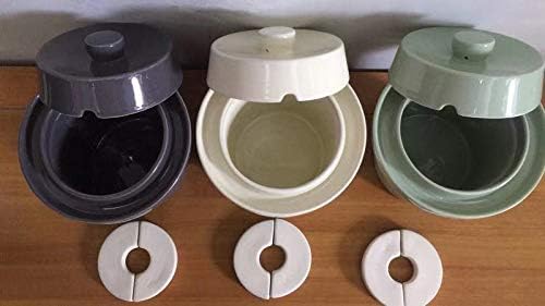 Gärtopf Mini Fermentation 1 Liter steingrau Milchsäuregärung Konservieren Einmachen gesunde Ernährun