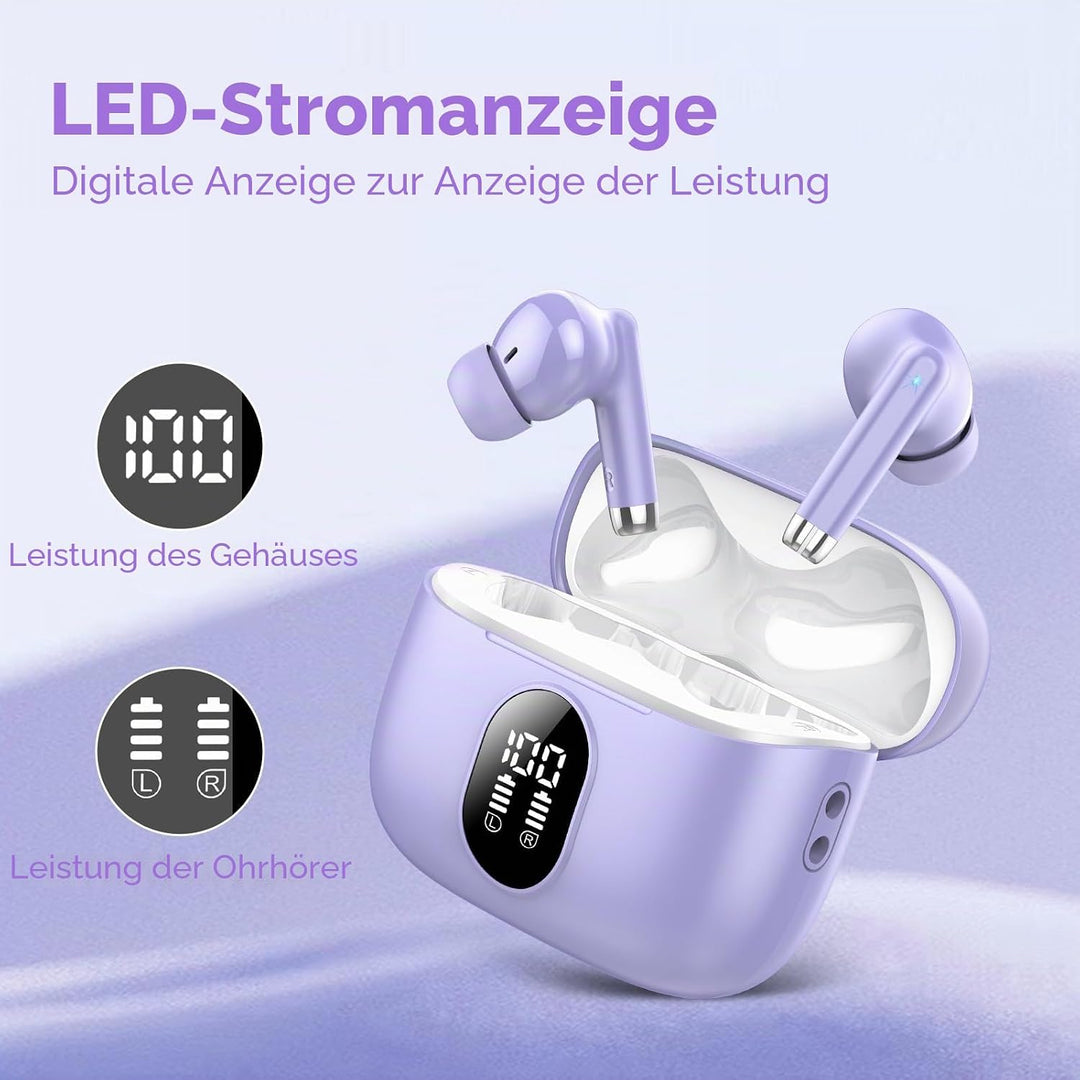 2025 Neue Bluetooth 5.4 Kopfhörer, QXQ Kopfhörer Kabellos Sport In Ear Headphones mit 4 ENC Mic, 40