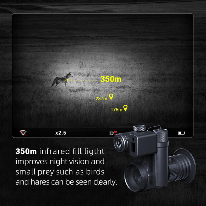 PARD Nachtsicht Monokular, Nachtsichtbrille mit IR 850 nm und 940 nm, Bildaufzeichnung und Videowied