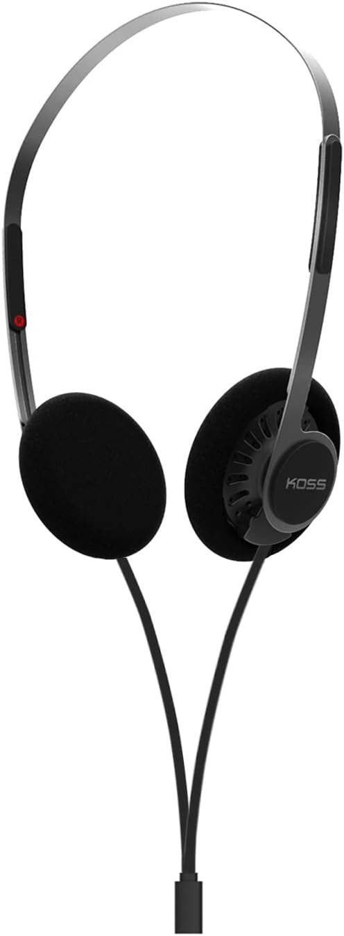 Koss KPH40 Utility-On-Ear-Kopfhörer, abnehmbares austauschbares Kabelsystem, Retro-Stil, ultraleicht