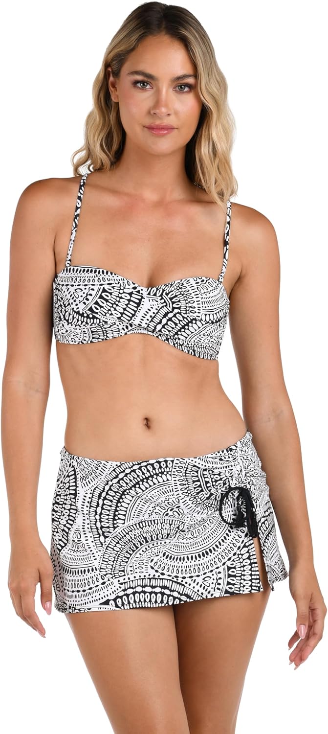 La Blanca Damen Bandeau Swimsuit Top Bikini 2 Elfenbein/Traumfänger, 2 Elfenbein/Traumfänger