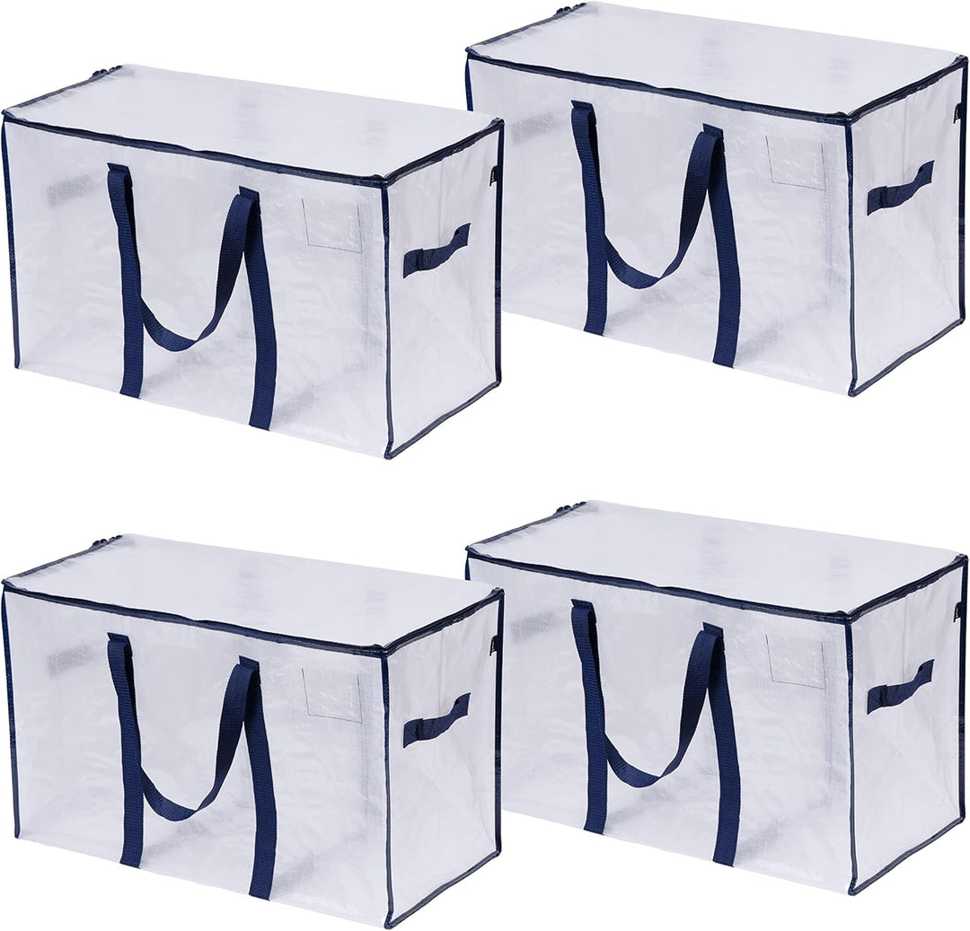 VENO 102 Liter Grosse Aufbewahrungstasche, Aufbewahrungsbox mit Deckel, Starke Griffe Umzugstaschen