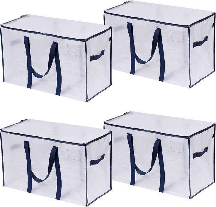 VENO 102 Liter Grosse Aufbewahrungstasche, Aufbewahrungsbox mit Deckel, Starke Griffe Umzugstaschen