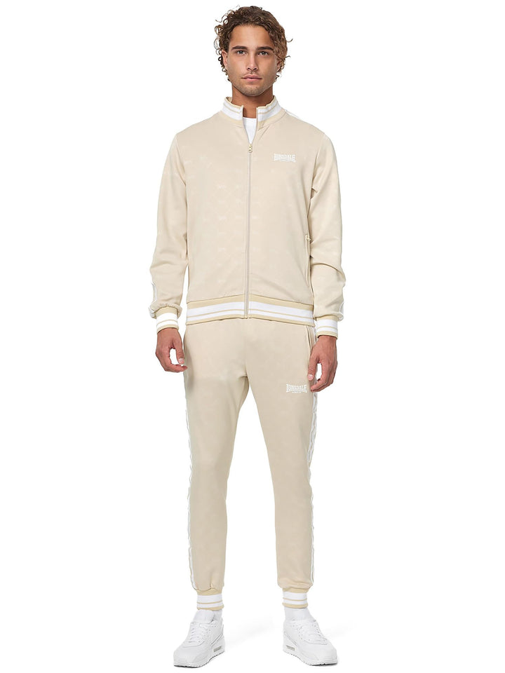 Lonsdale Herren Ashwell Trainingsanzüge L Sand/White, L Sand/White