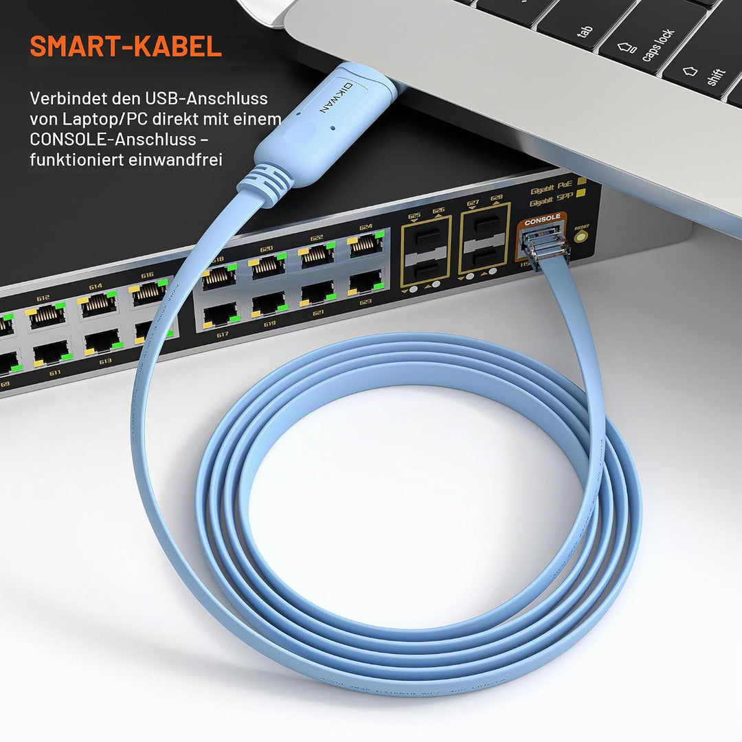 OIKWAN USB Konsolenkabel, USB auf RJ45 Konsolenkabel für Cisco Router/AP Router/Switch/Windows 7, 8