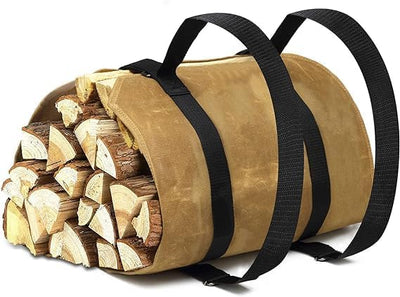 Feuerholz-Trage-Rucksack, CYUREAY wasserabweisende Feuerholz-Tasche, stabile Holzklotz-Tragetasche m