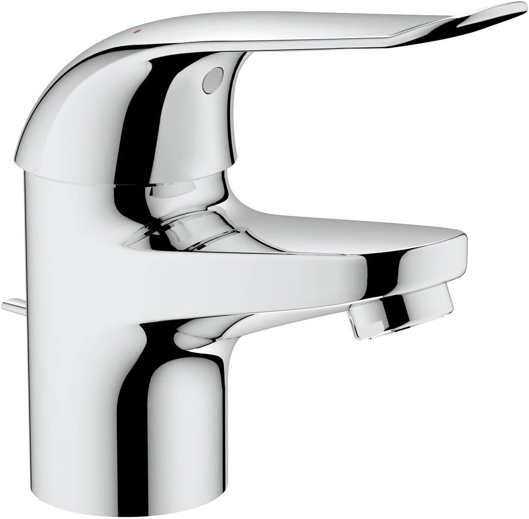 GROHE Euroeco Waschtisch-Einhebelmischer, 120 mm, verchromt 32763000, Silber