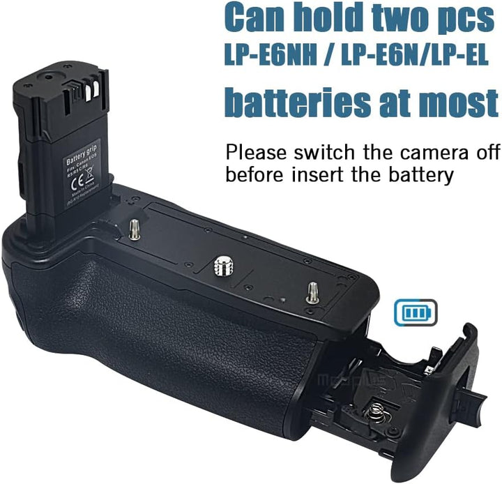 Mcoplus Bg-R10 batteriegriff Batterie-Handgriff für Canon EOS R5/R6/R5C/R6 Mark II Kamera, mit LP-E6