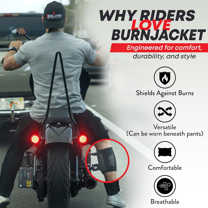 Burn Jacket Motorrad Auspuffrohr Verbrennung Schutzhülle Beinschutz, Schwarz 12.5 - 16.5 inches, 12.