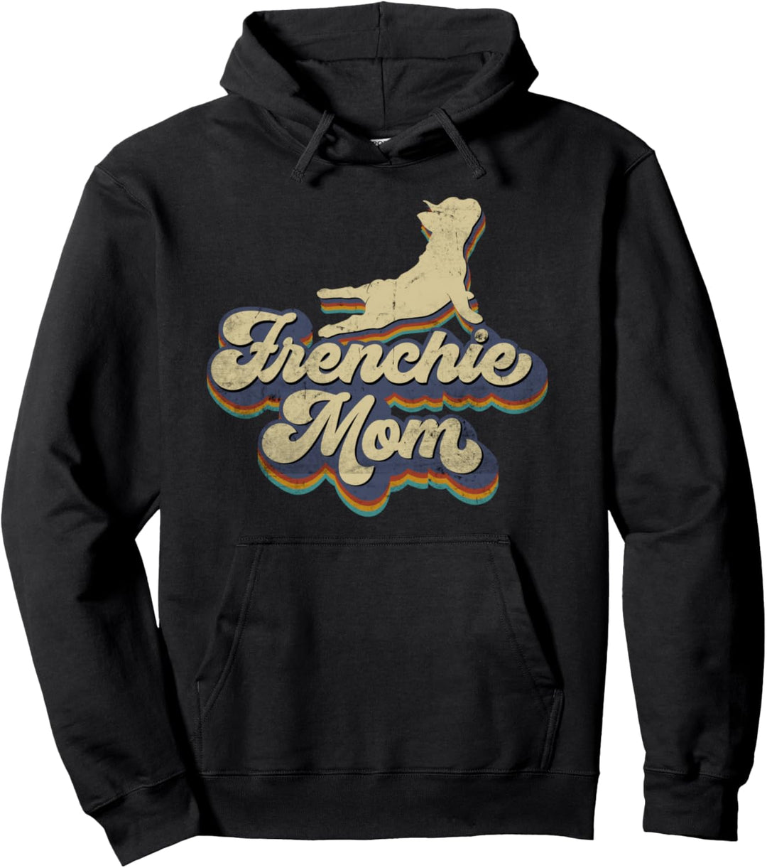 Frenchie Mom Französische Bulldogge Bully Hund Bulldog retro Pullover Hoodie