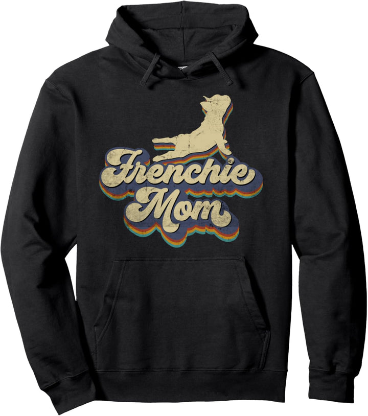 Frenchie Mom Französische Bulldogge Bully Hund Bulldog retro Pullover Hoodie