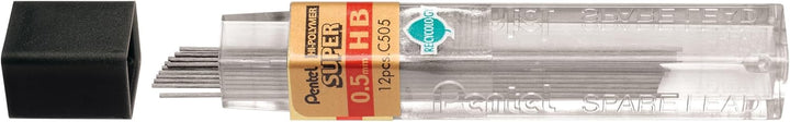 Pentel C505-HB Hochpolymer-Ersatzmine extra stark in 12er Röhre HB 0,5 mm 12 Röhren
