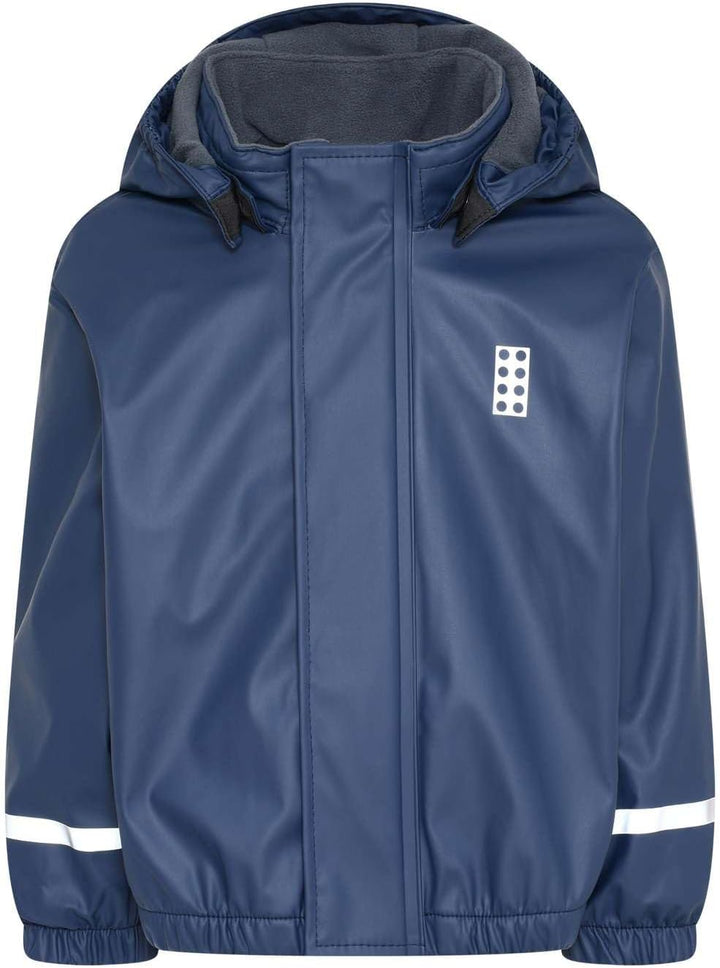 LEGO Unisex Baby Lwjunin-Gefüttert Regenjacke 92 Dunkle Navy, 92 Dunkle Navy