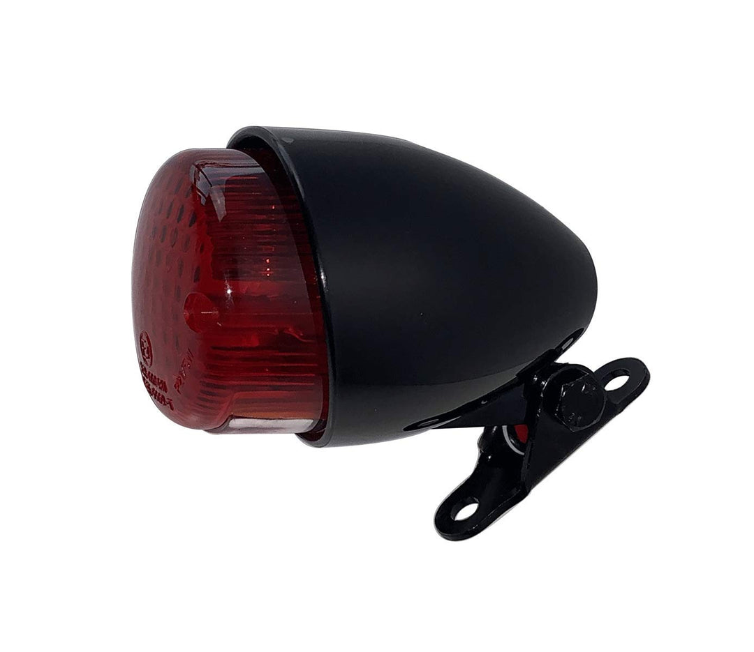 IGUANA CUSTOM - Schwarze HAWK ECO-Heckleuchte mit Bremslicht, Standlicht und Kennzeichenleuchte - E-