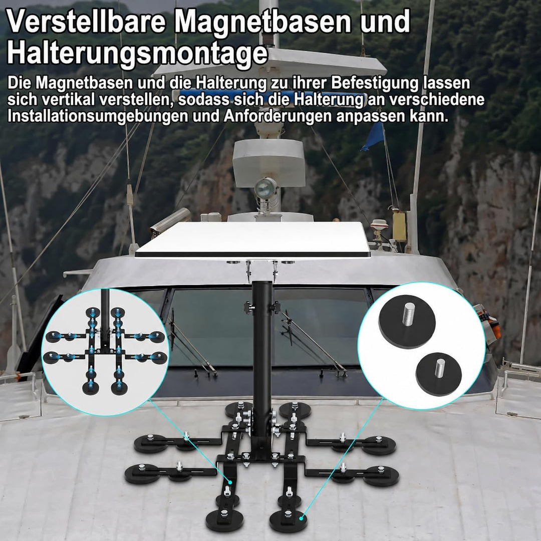 Starlink Gen 3 Magnetische Dachhalterung, 16 magnetische Basen, Bis zu 226 kg Haftkraft, Burbifro St