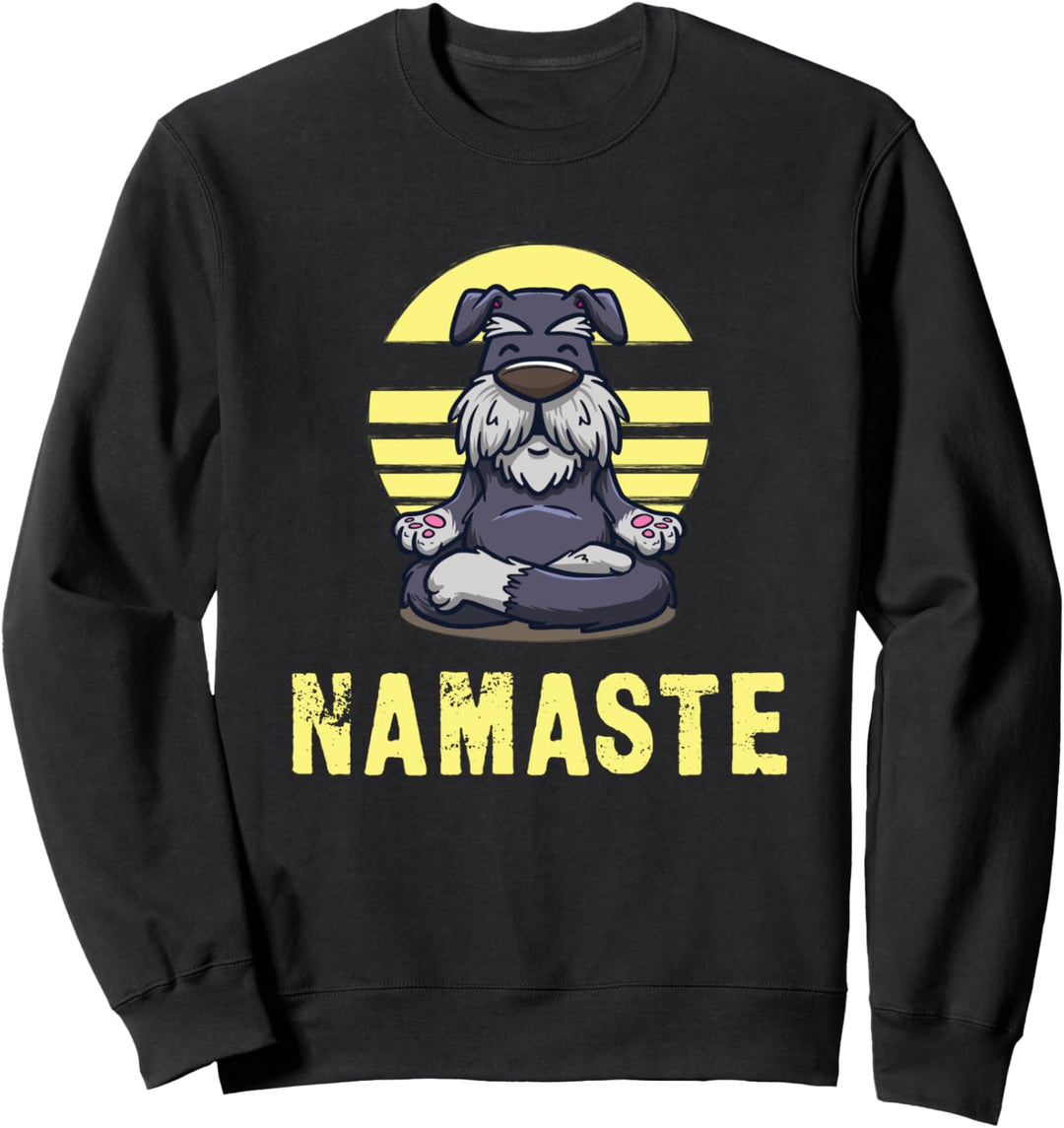 Hund Meditation Namaste Lustiges Sweatshirt