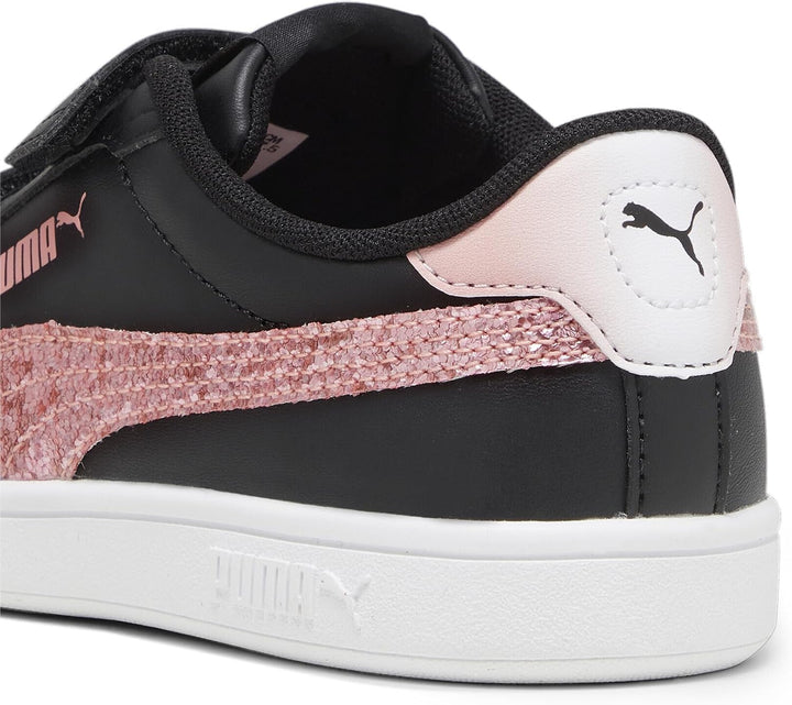 PUMA Mädchen Smash 3.0 L Star Glow V Ps Sneaker 28 EU Puma Black Peach Smoothie Puma White, 28 EU Pu