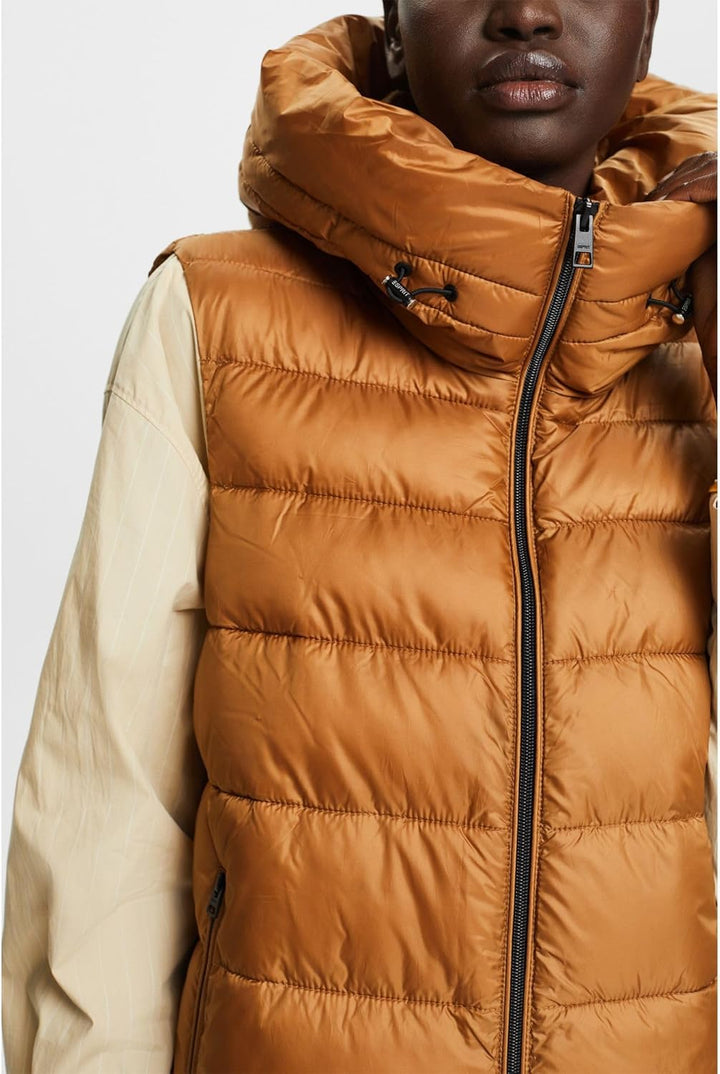 ESPRIT Damen Weste XL 235/CARAMEL, XL 235/CARAMEL