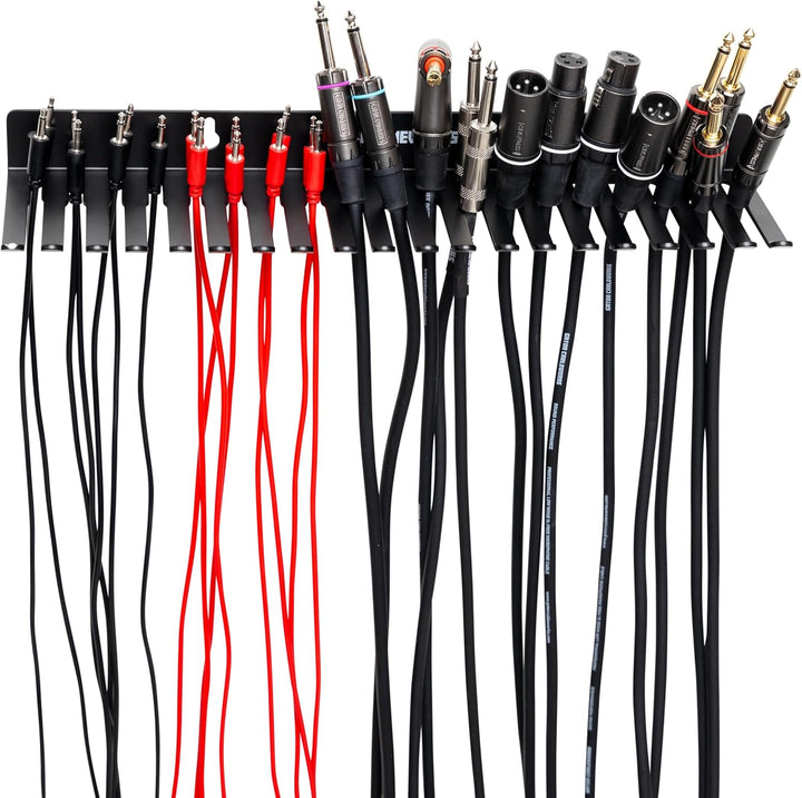 Gator Frameworks Kabelhalter für die Wandmontage mit 19 Kabelhaltern, Abstand 5 bis 9 mm (GFW-CABLEH