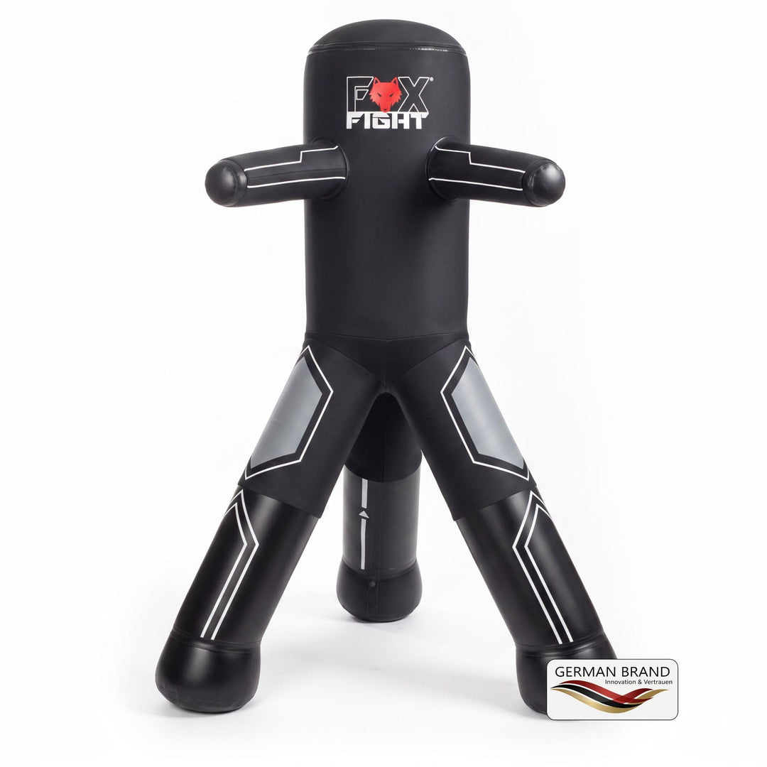 FOX-FIGHT Dreibein Standboxsack Trainer mit Armen Box-Dummy Boxpuppe | innovativer Boxdummy / Standb