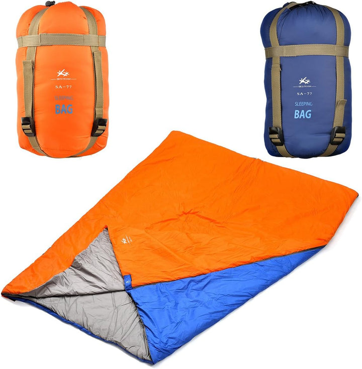 Agemore Schlafsack Leichte 3 Saison Schlafsack Hülse Form Mit Kapuze für Camping Wandern Trekking Li
