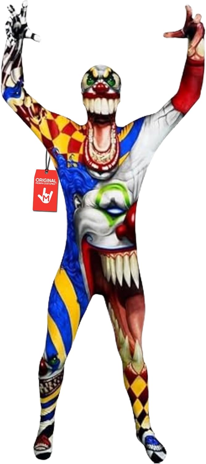 Morphsuits Clown Ork Jaw Dropper Monster Kostüm, Halloween und Karneval - M (150cm-162cm) M Clown, M