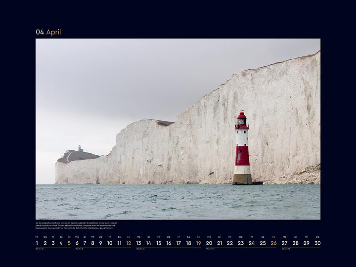 Leuchttürme - KUNTH Wandkalender 2026: Hochwertiger, bildstarker Kalender mit Spiralbindung im Gross