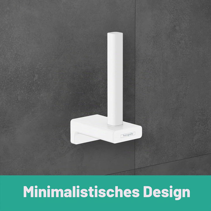 hansgrohe Ersatz-Toilettenpapierhalter AddStoris, Ersatzpapierrollenhalter Brushed Black Chrome 1 Ro