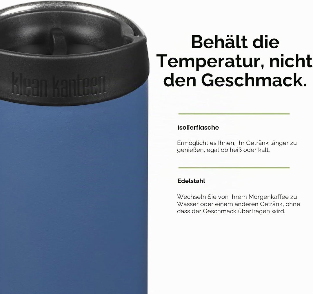 Klean Kanteen Herren tkwide Vi Trinkflasche Einheitsgrösse Real Teal, Einheitsgrösse Real Teal