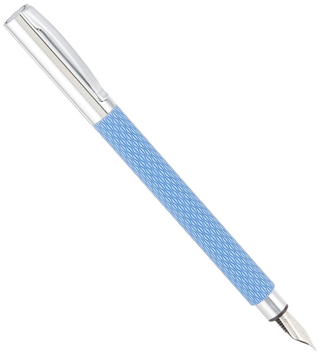Faber-Castell 149680 Füllfederhalter AMBITION OpArt, Feder M, Lagoon blau