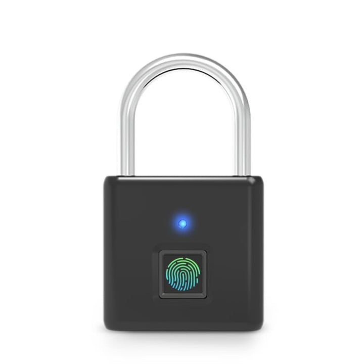 Schloss mit Fingerabdruck,IP55 Wasserdicht,Vorhängeschloss Fingerabdruck,USB-Aufladung Bluetooth Bio