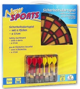 New Sports Dartboard ''Safety'' inklusive 6 Pfeilen