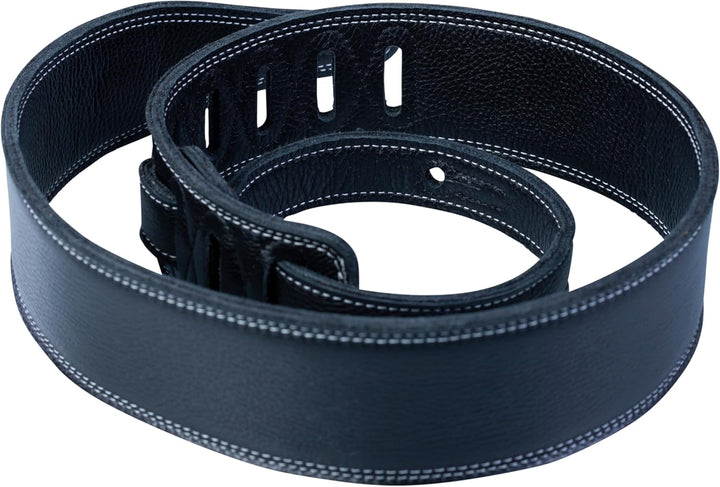 Levy's M17SS-BLK Gitarrengurt Supersoft Garment Leather Tripple Ply Premium Top Grain Signature Logo