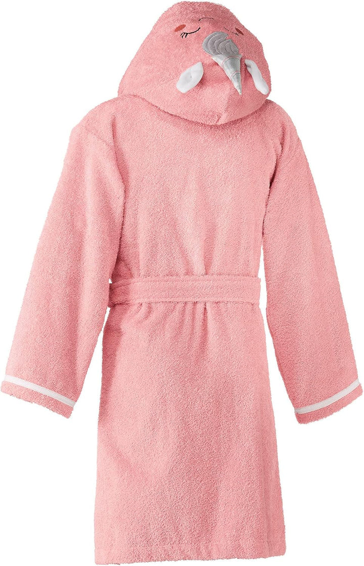 Erwin Müller Kinder Bademantel Einhorn Frottier - kuschelweich, saugstark, mit Kapuze, Taschen und B