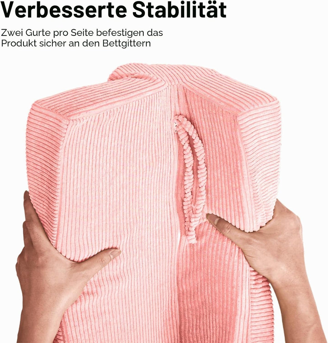 AEOCOO Bettkantenschutz für Kinderbetten 90 cm – weiche Memory-Schaum Bettumrandung, Rausfallschutz