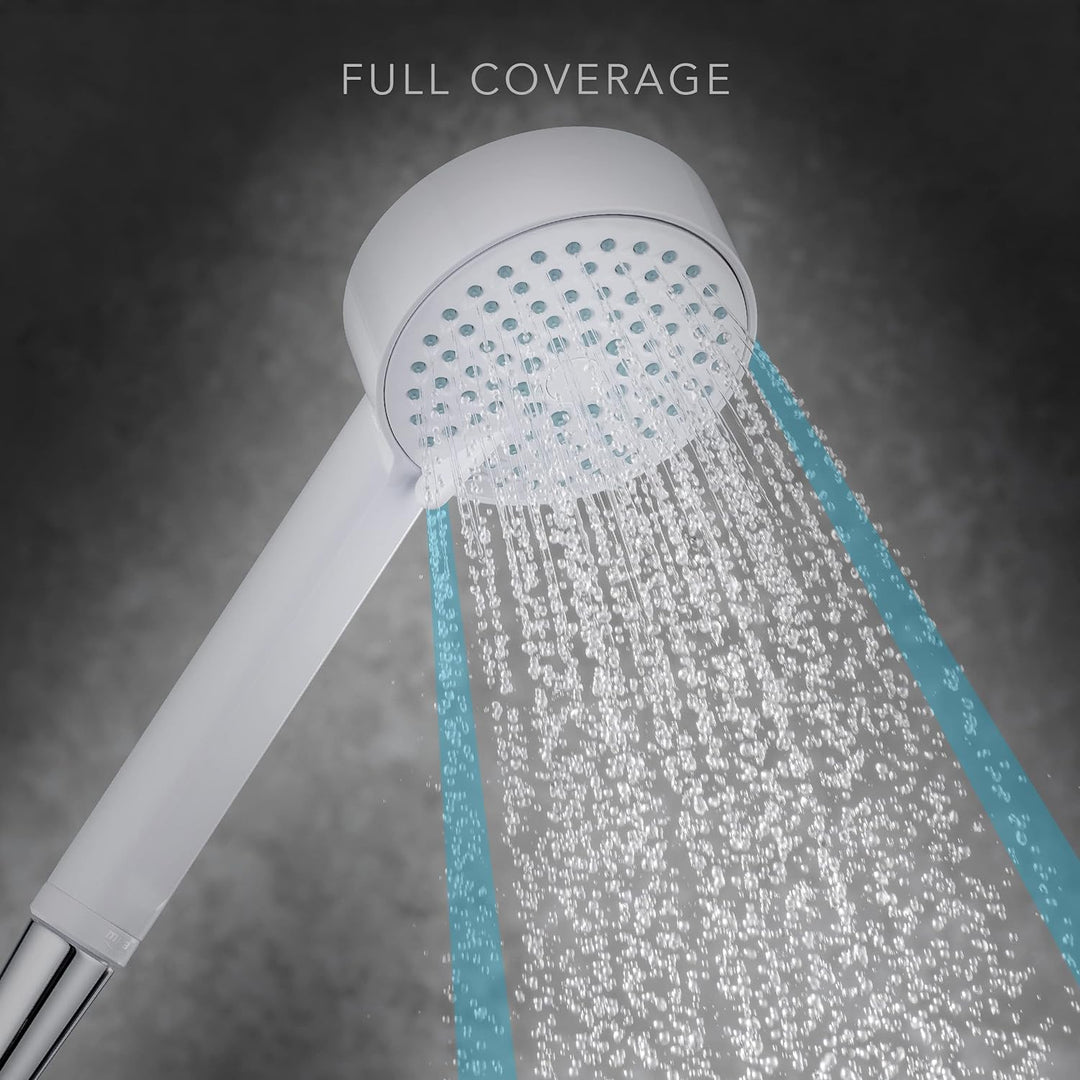 Mira, Beat Four Spray Duschkopf, 2.1703.010, 9 cm, weiss, Chrom, chrom, weiss/chrom, 9 cm Weiss / Ch