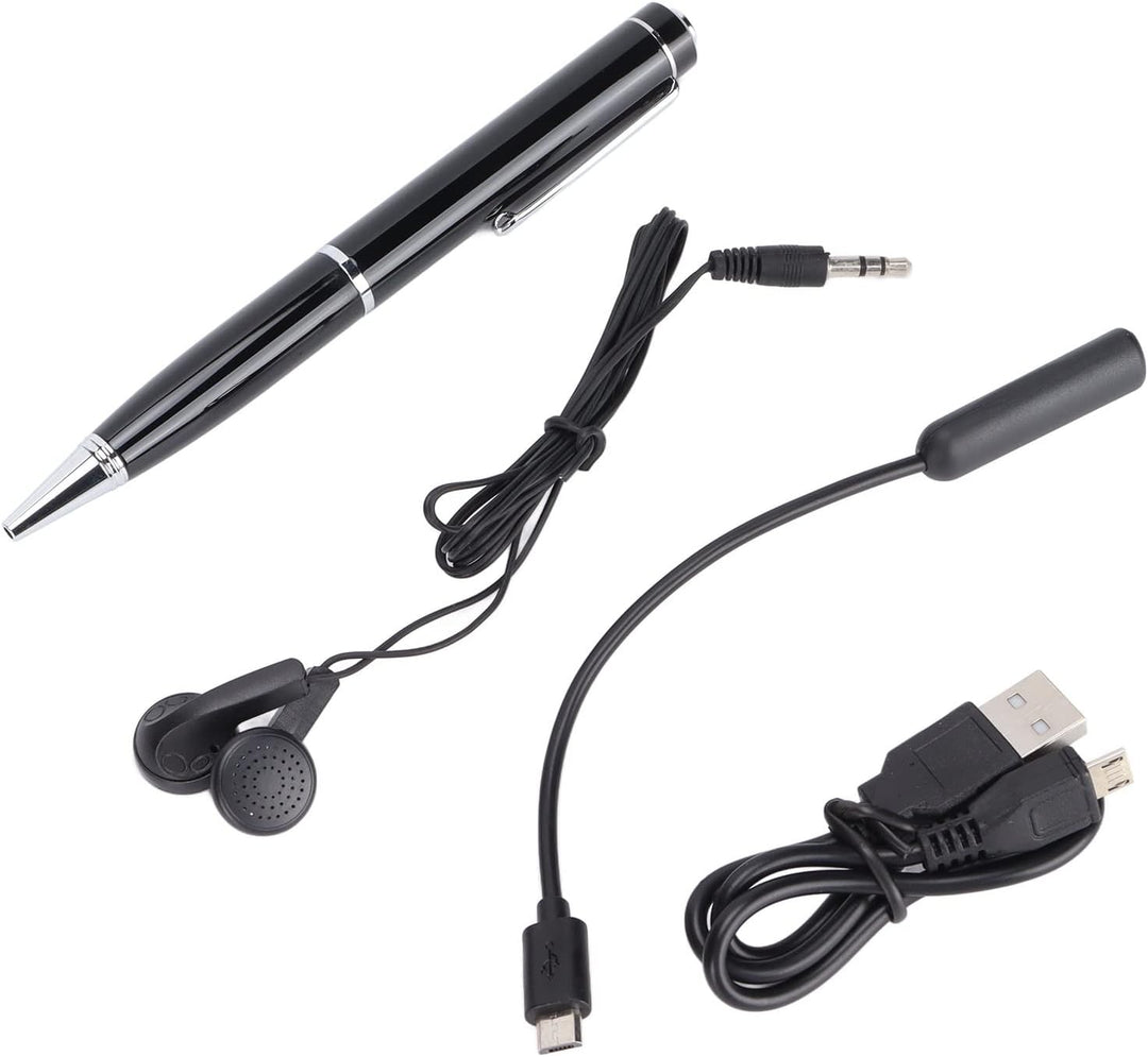 CCYLEZ Digitaler Diktiergerät, Professioneller HD-Aufzeichnungsstift, Aufzeichnungsgerät, USB-Aufzei