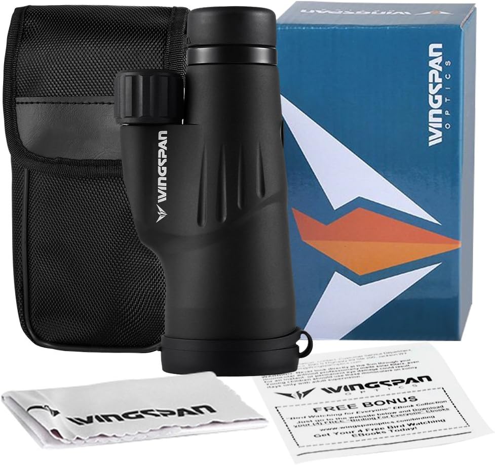 Wingspan Optics Explorer – 12X50 Hochleistungsfähiges Monokular – Heller und klarer Sichtbereich – E