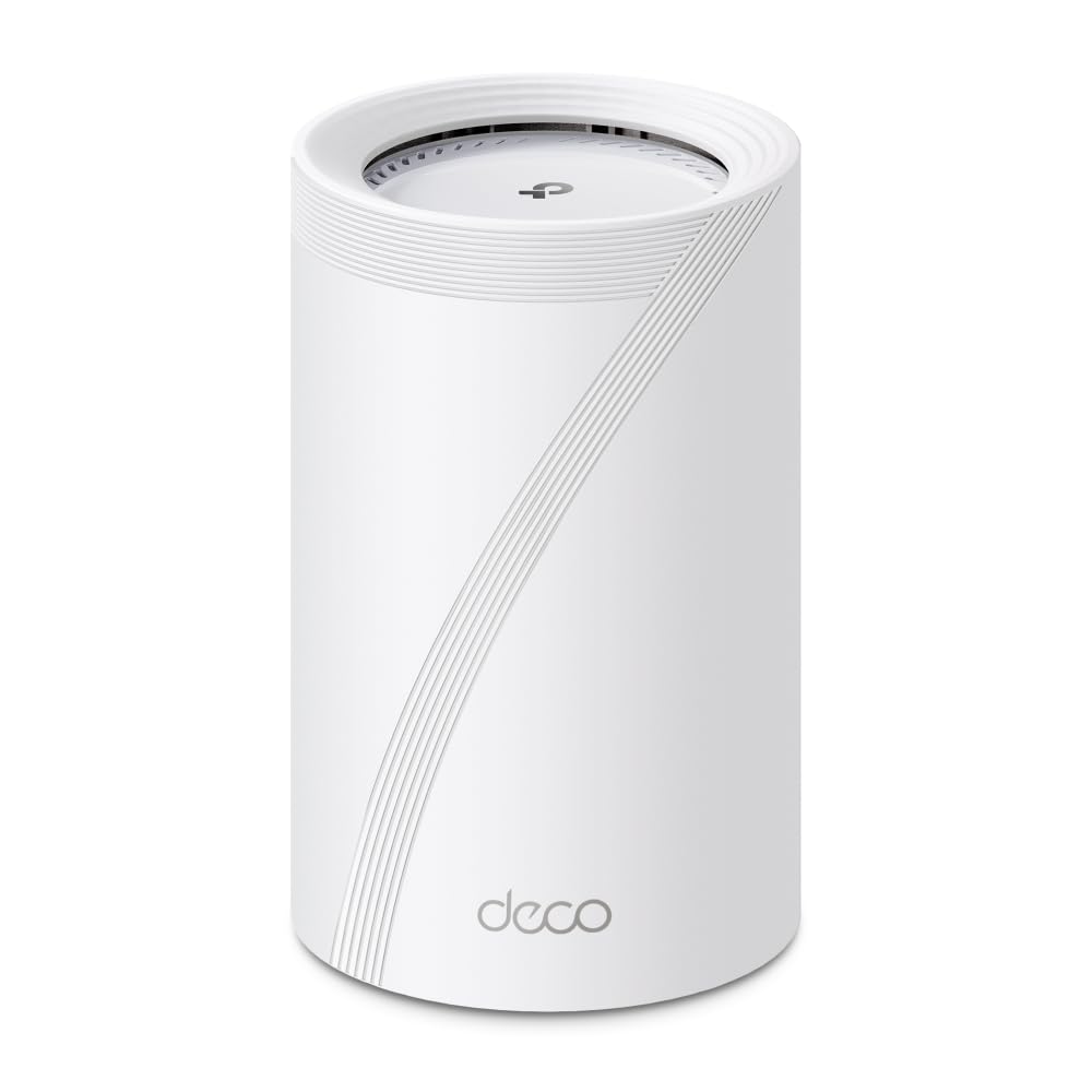 TP-Link Deco BE68(1-Pack) Wi-Fi 7 Mesh WLAN BE14000 Tri-Band, 8 Streams, MLO, 1×10G Ports + 1×2,5G P