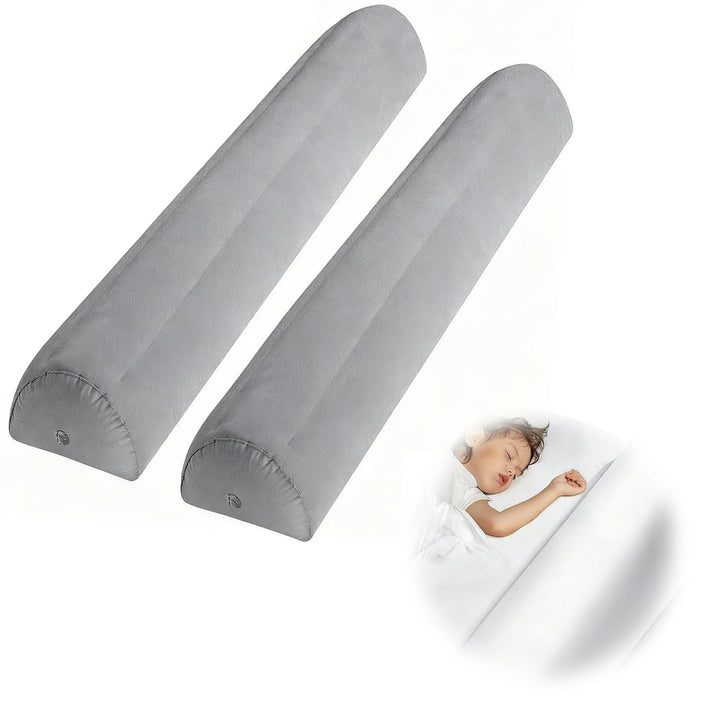 Rausfallschutz Bett 127cm, 2 Pack Aufblasbarer Rausfallschutz mit Handpumpe, Bettschutzgitter für Ba