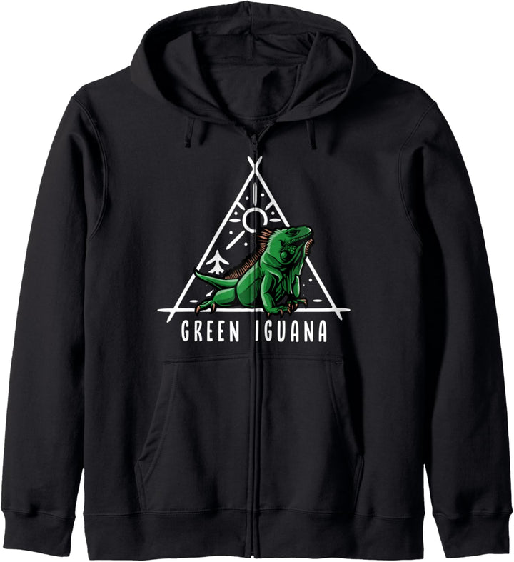 Grüne Leguan-Reptilienhalter-Eidechse Kapuzenjacke