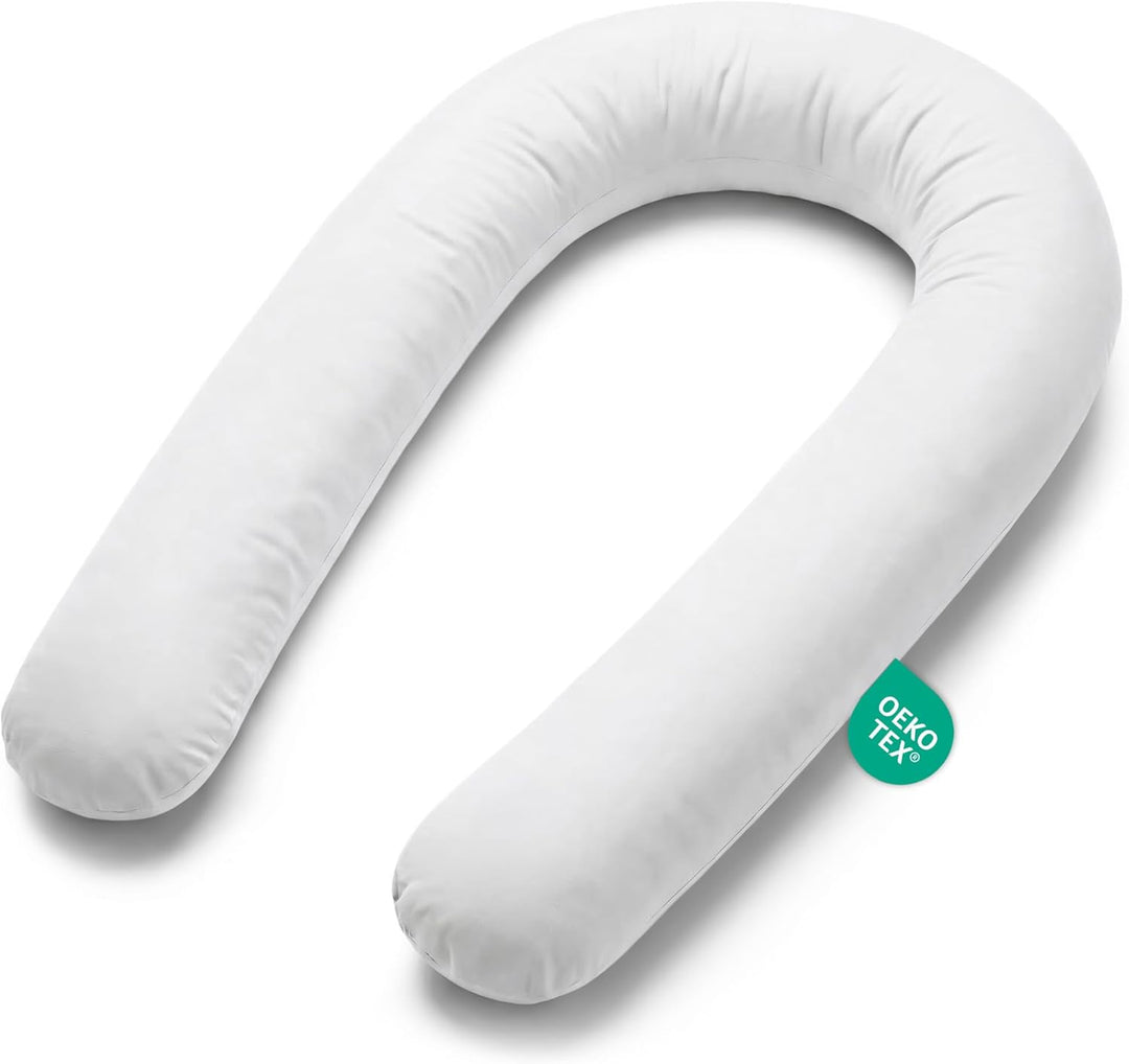Totsy Baby Seitenschläferkissen Bettschlange Body Pillow 150 cm Baumwolle - Kopfkissen lang Bettroll