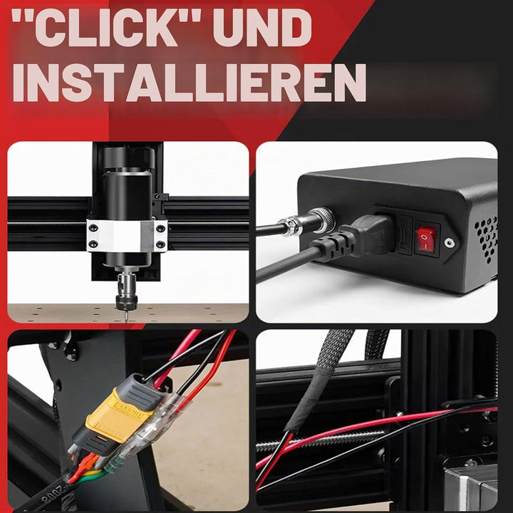 Twotrees TTC450 TT450Pro 500W Spindel-Kit CNC 500W Spindelmotor-Kit Luftgekühlter BLDC-Motor 11000RP