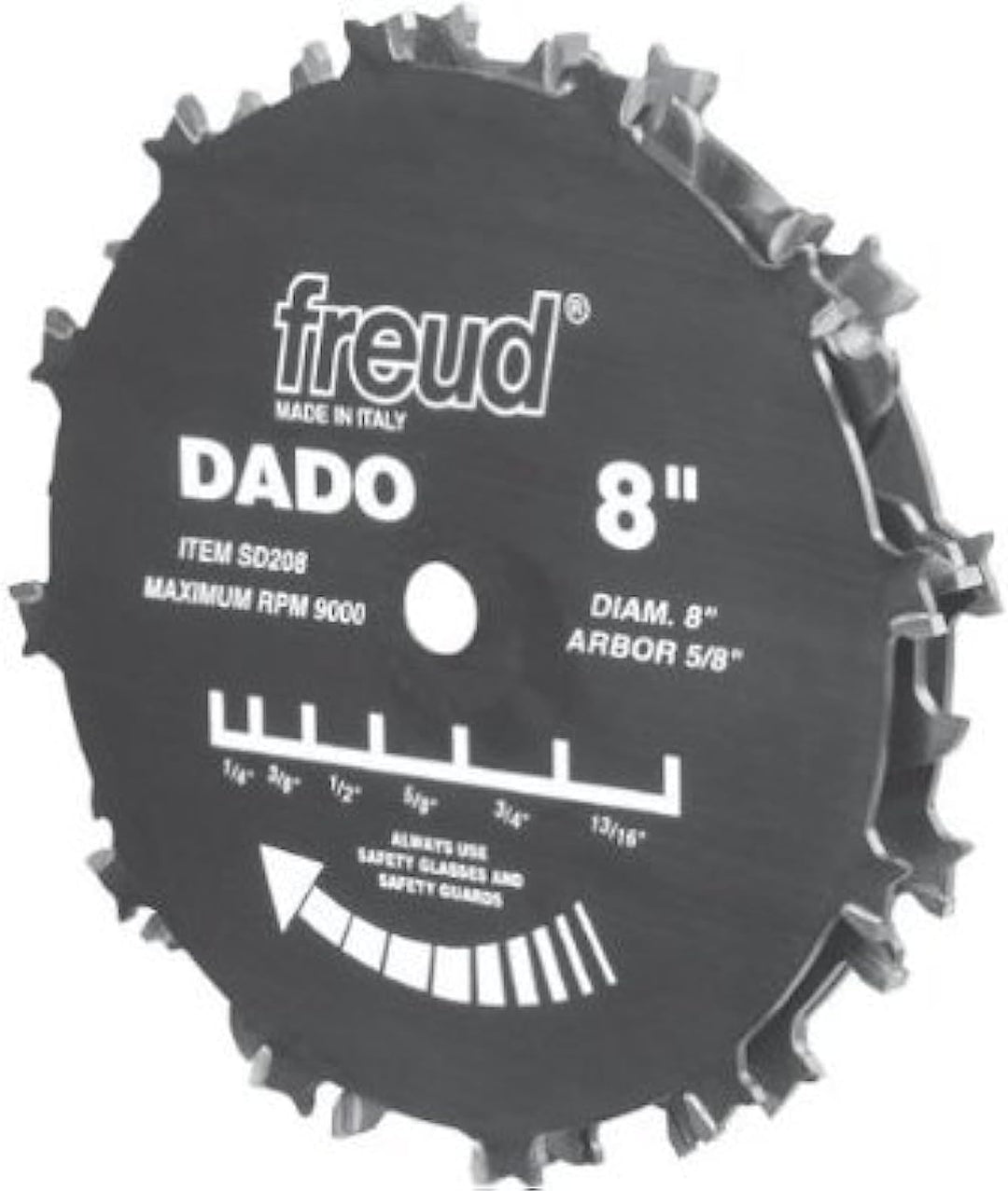 Freud 20,3 cm Professioneller gestapelter Dado (SD208) 20,3 cm Professional Dado, 20,3 cm Profession