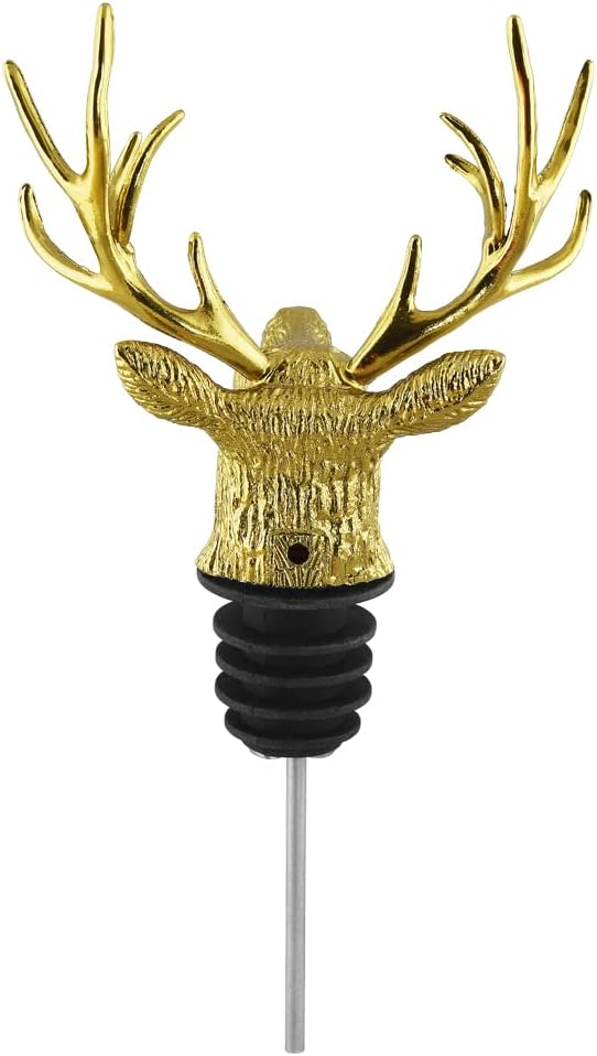 Original Jägermeister ® Ausgiesser Ausschenker Schnapsausgiesser, Dosierer, Metall, mit Hirschgeweih