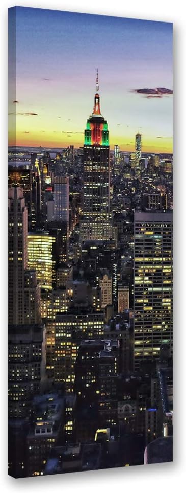 Feeby Bild auf Leinwand Manhattan Kunstdruck modern New York mehrfarbig 30x90 cm M14261 30x90 cm, M1
