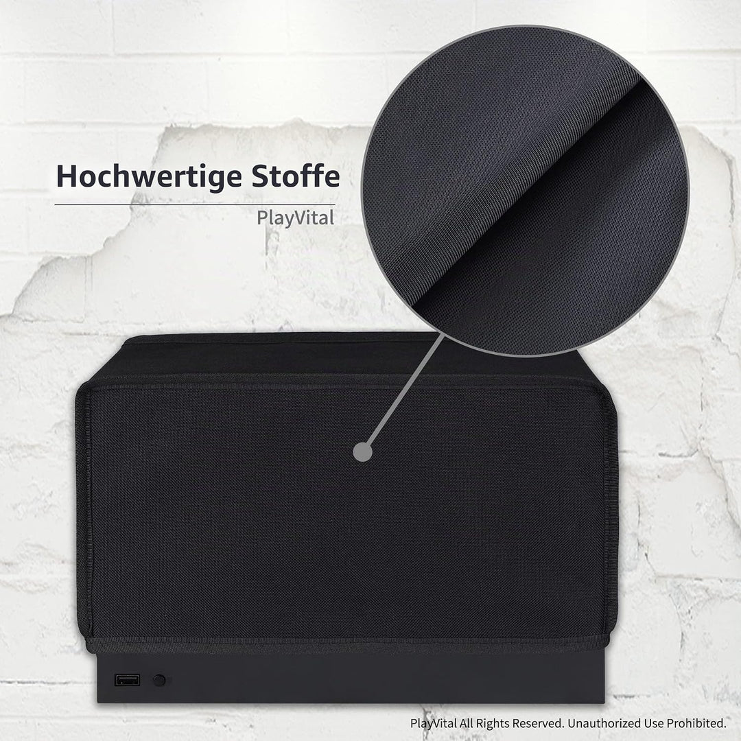 PlayVital Horizontale Staubschutze Hülle für Xbox Series X Konsole,Spritzwasserdichte Tasche Cover S
